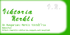 viktoria merkli business card